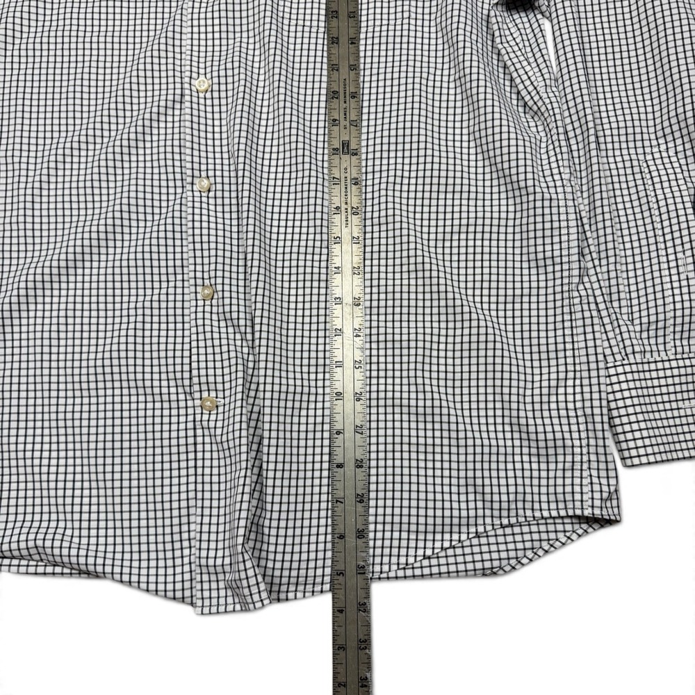Peter Millar Summer Comfort Mens XL Black White Micro Check Performance Shirt - Picture 3 of 8
